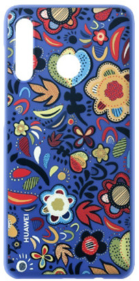 Huawei Original Colorful TPU pouzdro Flower pro P30 Lite, modrá_228559269