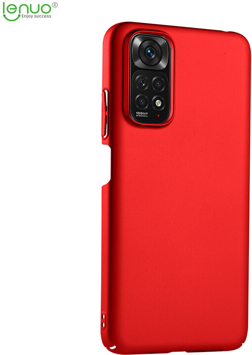 Lenuo Leshield zadní kryt pro Xiaomi Redmi Note 11/11S, červená_662398590