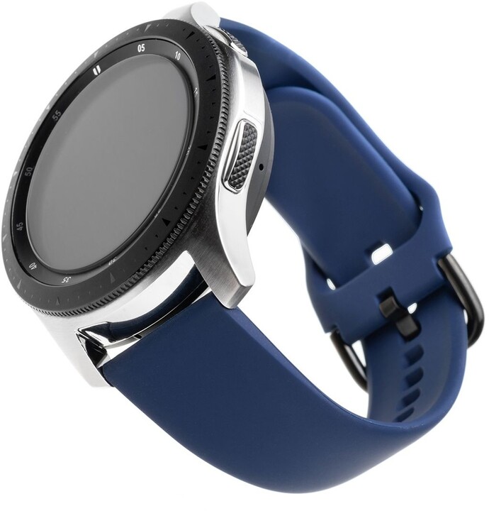 FIXED silikonový řemínek pro smartwatch, šířka 20mm, modrá_1728358902