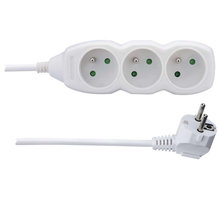 Emos prodlužovací kabel – 3 zásuvky, 1,5m, bílá