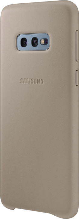 Samsung kožený zadní kryt pro Samsung G970 Galaxy S10e, šedá_613958053