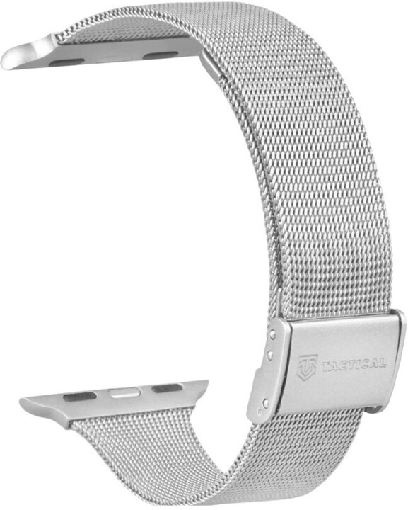 Tactical 748 magnetický kovový řemínek pro Apple Watch 4/5/6/SE, 38/40mm, stříbrná_203358214