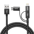 ADATA micro USB/lightning/USB-C 3-in-1 Cable, černý_1025438174