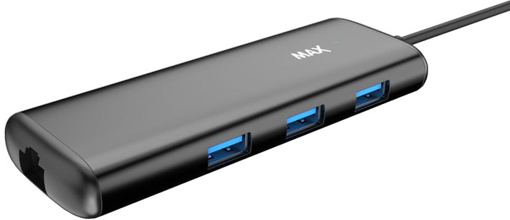 MAX MUH6801C USB rozbočovač, černá_1861581086