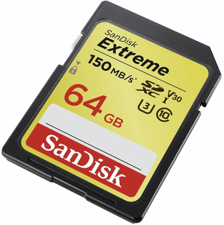 SanDisk SDXC Extreme 64GB 150MB/s UHS-I U3_159214080