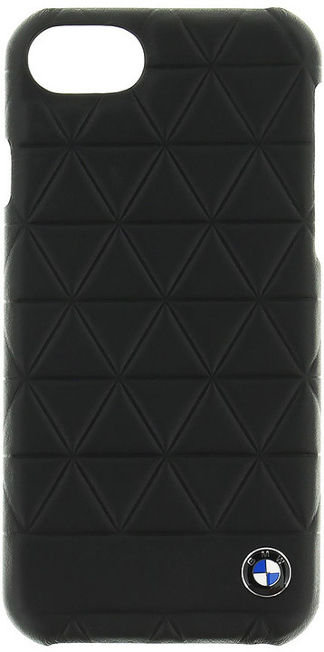 BMW Hexagon kožený zadní kryt pro iPhone 7/8, černé_1794611131