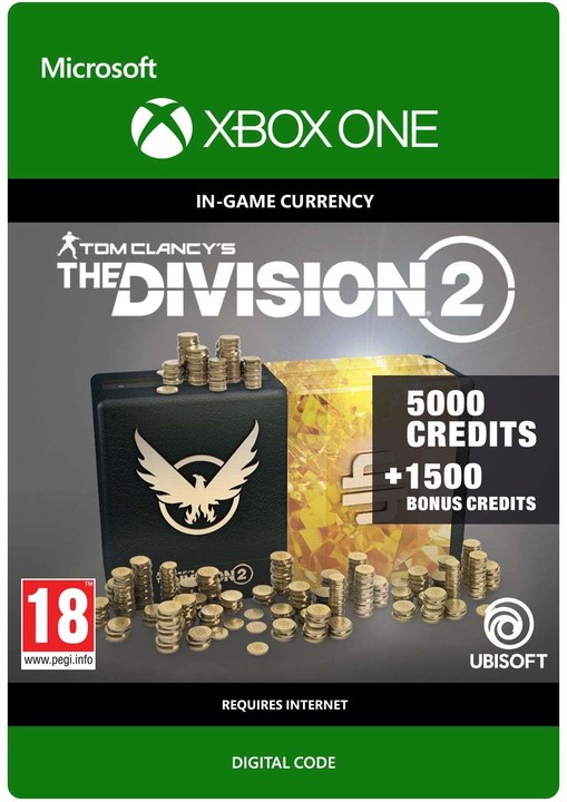 Tom Clancy&#39;s The Division 2 - 6500 Premium Credits Pack (Xbox ONE) - elektronicky_1005263244