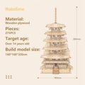 Stavebnice RoboTime Pagoda, dřevěná