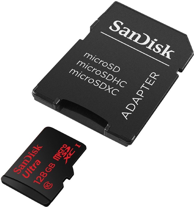 SanDisk Micro SDXC Ultra Android 128GB 80MB/s UHS-I + SD adaptér_321127800