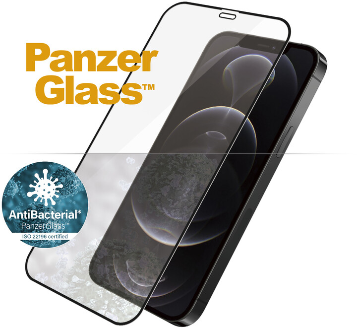 PanzerGlass ochranné sklo Edge-to-Edge pro Apple iPhone 12/ 12 Pro 6.1&quot;, 0.4mm, černá_412268016