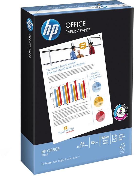 HP Office, A4, 80g/m2, 500 listů_2001452211