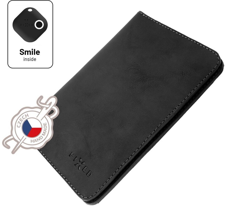 FIXED peněženka Smile Passport se smart trackerem, černá_1665738571