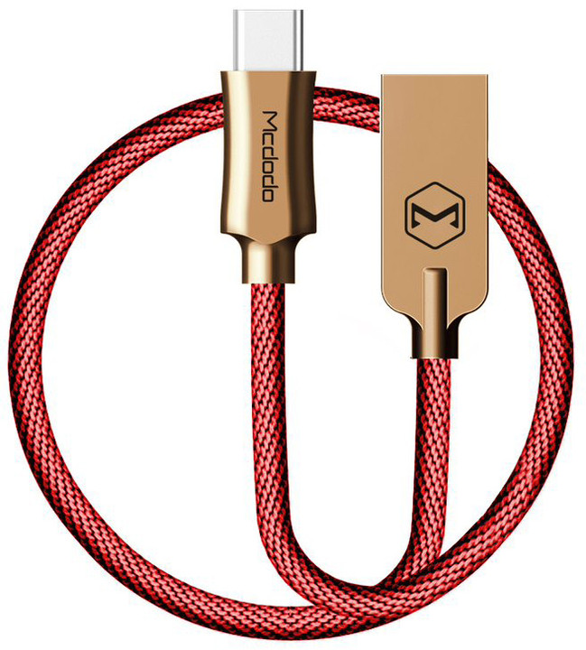 Mcdodo Knight datový kabel USB-C, 1m, červená_1286082921