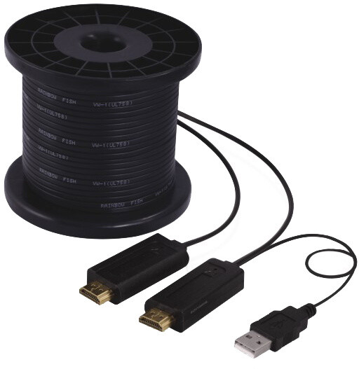 PremiumCord HDMI propojovací kabel po optickém vlákně, 100m, M/M_541649395