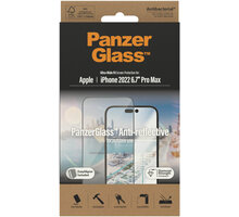 PanzerGlass ochranné sklo pro Apple iPhone 14 Pro Max s Anti-reflexní vrstvou a instalačním rámečkem 2790