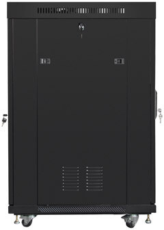 Lanberg FF01-8822-12BL, volně stojící rozvaděč, 22U/800x1000, skleněné dveře, černá_130278105
