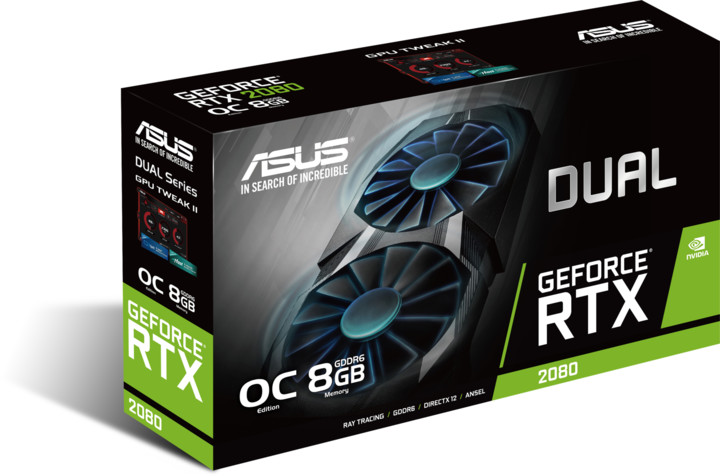 ASUS GeForce DUAL-RTX2080-O8G, 8GB GDDR6_2131645931