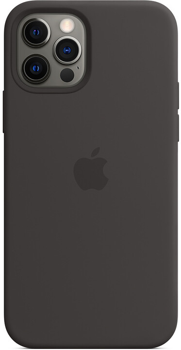 Apple silikonový kryt s MagSafe pro iPhone 12/12 Pro, černá_1700452983