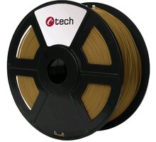 C-TECH tisková struna (filament), PLA, 1,75mm, 1kg, hnědá 3DF-PLA1.75-BR