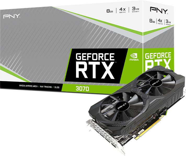 PNY GeForce RTX 3070 8GB UPRISING Dual Fan Edition, LHR, 8GB GDDR6_563784480
