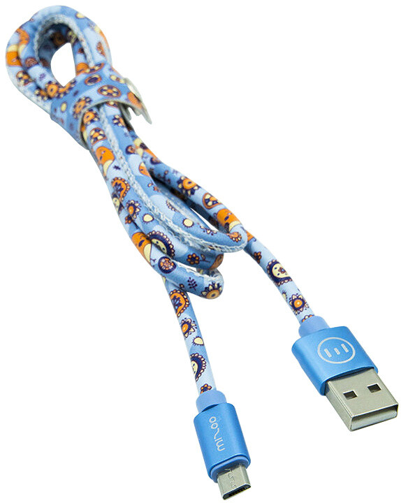 MIZOO USB/ micro USB kabel X5, modrý_1904520489