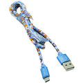 MIZOO USB/ micro USB kabel X5, modrý