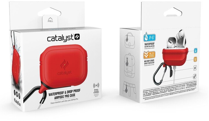 Catalyst Waterproof case pro AirPods Pro, červená