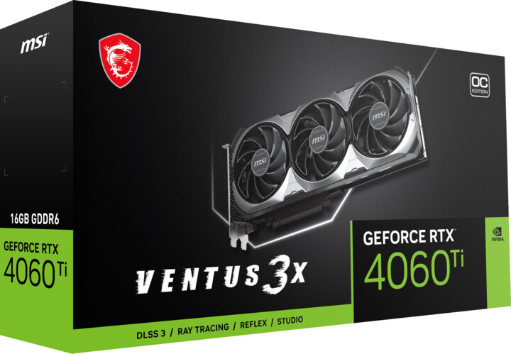 MSI GeForce RTX 4060 Ti VENTUS 3X 16G OC, 16GB GDDR6_1136232885