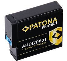 PATONA baterie pro GoPro Hero 5/6/7/8 1250mAh Li-Ion Protect O2 TV HBO a Sport Pack na dva měsíce