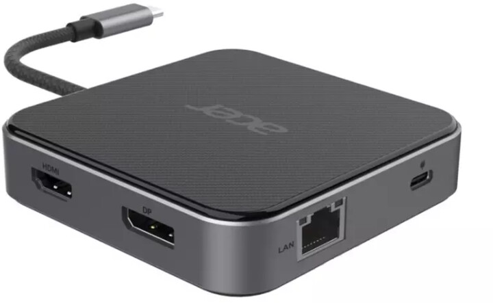 Acer dokovací stanice USB4 7v1, 2x USB-A, HDMI, DP, RJ45, Jack, USB-C, PD 100W_1908373589