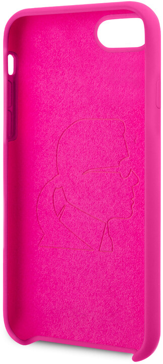 Karl Lagerfeld silikonový kryt Iconic pro iPhone 8/SE2, růžová_1569064008