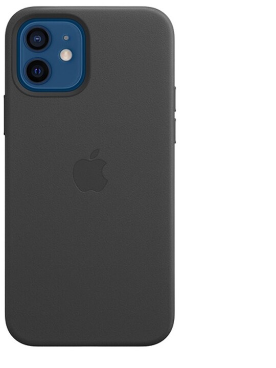 Apple kožený kryt s MagSafe pro iPhone 12/12 Pro, černá_476640752