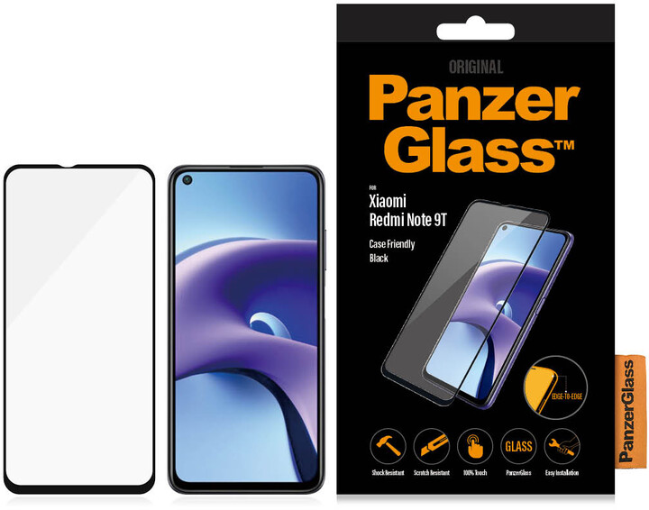 PanzerGlass Edge-to-Edge pro Xiaomi Redmi Note 9T, čirá_839003038