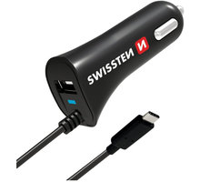 SWISSTEN autonabíječka USB-C a USB 2,4A Power_1110713048