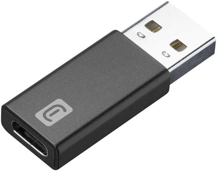 CellularLine redukce USB-C - USB 3.0, F/M, nabíjecí, datová, černá_345005947