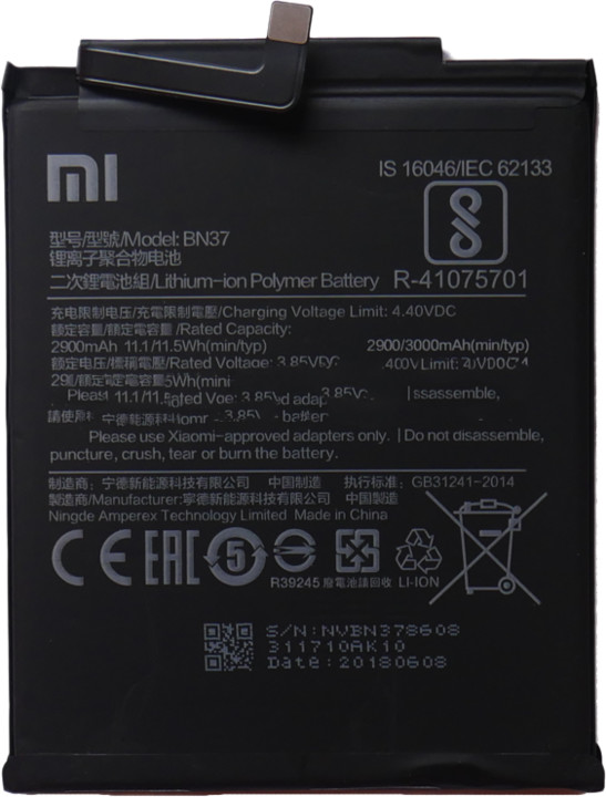Xiaomi BN37 baterie 3000mAh pro Xiaomi Redmi 6/6A (Bulk)_1974900686