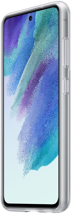Samsung poloprůhledný zadní kryt s poutkem pro Galaxy S21 FE, bílá_699512452