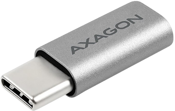 AXAGON RUCM-MFA, USB Type-C Male &gt; Micro USB Female ALU redukce_1109553161