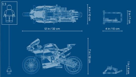 LEGO® Technic 42107 Ducati Panigale V4 R, 646 dílků v hodnotě 1 599 Kč_1278298579