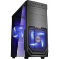1stCool JAZZ 2, USB 3.0, blue fan, transparent side, černá