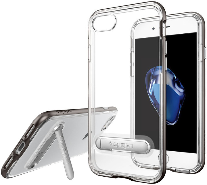 Spigen Crystal Hybrid pro iPhone 7, gunmetal_747165348
