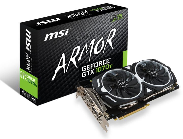 MSI GeForce GTX 1070 Ti ARMOR 8G, 8GB GDDR5_926261721