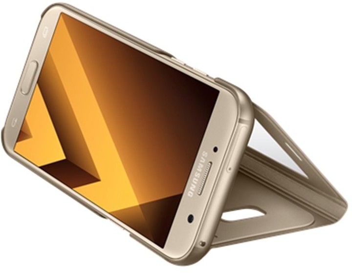 Samsung Galaxy A5 2017 (SM-A520P), flipové pouzdro, S-View, zlaté_707818326