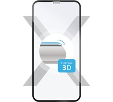FIXED ochranné tvrzené sklo 3D Full-Cover pro Apple iPhone XR/11, s lepením přes celý displej, černá FIXG3D-334-BK
