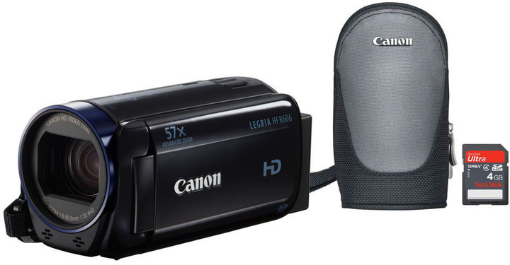 Canon Legria HF R606, Essential Kit, černá_80316193