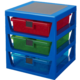 Organizér LEGO, 3 zásuvky, modrá