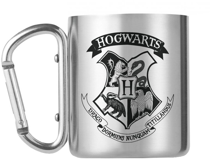Hrnek Harry Potter - Hogwarts, kovový s karabinou_1211109098