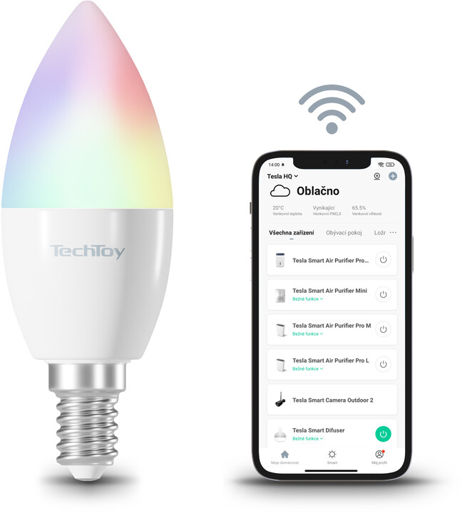 TechToy Smart Bulb RGB 4,4W E14 3pcs set_1638106781