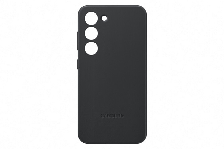 Samsung kožený zadní kryt pro Galaxy S23, černá_1296558039