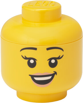 Úložný box LEGO Hlava - šťastná dívka (mini)_597382192